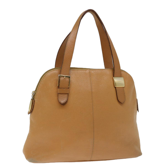 BURBERRY Hand Bag Leather Beige Auth ti1623 - Picture 13 of 16